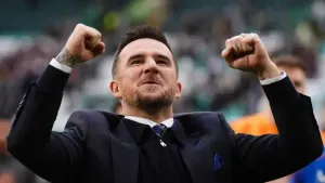 Keep on celebrating says Rangers interim manager Barry Ferguson following Vaclav Cerny storm (Andrew Milligan/PA)