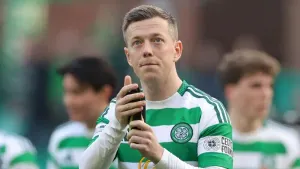 Callum McGregor is battling to be fit for this weekend’s derby (Steve Welsh/PA)