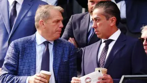 Chelsea co-owners Behdad Eghbali, right, and Todd Boehly (Mike Egerton/PA)