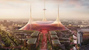 Manchester United have announced plans to replace Old Trafford with a new 100,000-seater stadium (Foster + Partners/PA hando