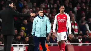 Gabriel ruled out for rest of Arsenal’s season as hamstring injury needs surgery