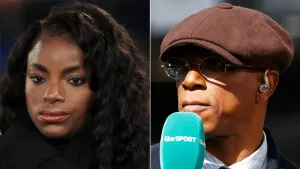 Eni Aluko and Ian Wright are football pundits (Adam Davy/Pedro Soares/PA)