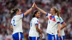 Aggie Beever-Jones hopes hat-trick earns spot in England’s Euro 2025 squad