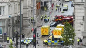 Four children among injured after car ploughs into Liverpool parade crowd