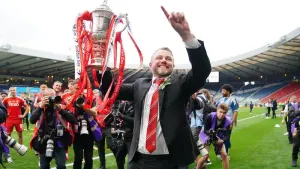 Jimmy Thelin proud to put ‘a smile on the city’ as Aberdeen lift Scottish Cup
