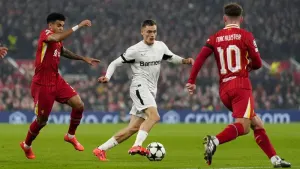 Liverpool are chasing Bayer Leverkusen striker Florian Wirtz (Peter Byrne/PA)