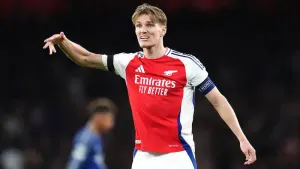Martin Odegaard is demanding an Arsenal response at PSG (John Walton/PA)