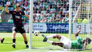 Rangers end season with controversial draw at Hibernian