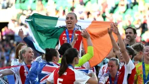 Katie McCabe praises Renee Slegers’ honesty after Arsenal’s European success