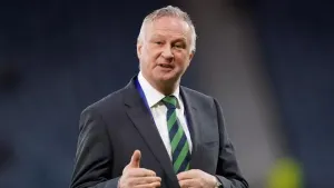Michael O’Neill saw positives from defeat in Denmark (Andrew Milligan/PA)