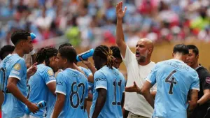 Pep Guardiola says referee’s decision to dismiss Rico Lewis was ‘unnecessary’