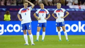 Below-par England begin European title defence with defeat to France