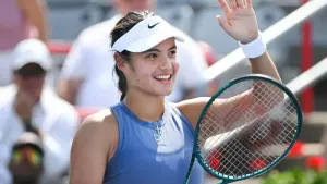 Emma Raducanu is through in Cincinnati (Graham Hughes/AP)