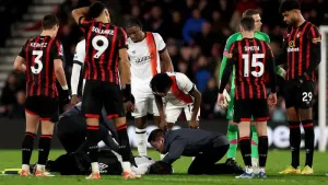 Tom Lockyer suffered a cardiac arrest during Luton’s Premier League game at Bournemouth in 2023 (Steven Paston/PA)
