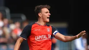 Luton’s Kal Naismith was the matchwinner (PA)