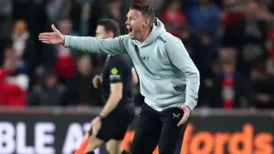 Rob Edwards frustrated by penalty decision in Middlesbrough’s draw with Stoke