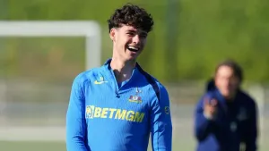Tottenham’s Archie Gray is gearing up for a return to Elland Road (Yui Mok/PA)