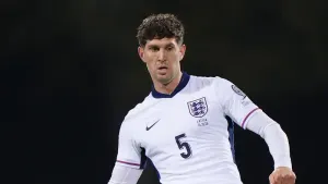 England’s John Stones in action during the FIFA World Cup European Qualifying match at Daugava Stadium, Riga (Bradley Collye