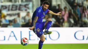 Lionel Messi has two assists as Argentina put six past Puerto Rico