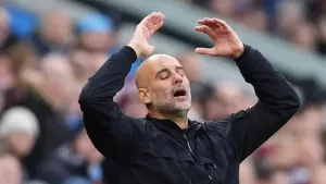 Pep Guardiola not worried that Manchester City have to chase down Arsenal