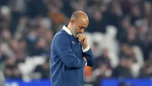 Nuno Espirito Santo has plenty to ponder after West Ham’s home loss to Brentford (Adam Davy/PA)