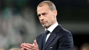 Aleksander Ceferin was speaking at the General Assembly of European Football Clubs in Rome on Wednesday (Rafal Oleksiewicz/P