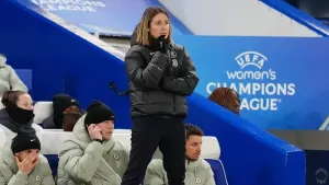 Chelsea boss Sonia Bompastor saw her side pegged back after taking an early lead against Barcelona at Stamford Bridge (Adam 