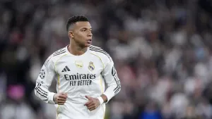 Kylian Mbappe nets hat-trick as Real Madrid win thriller against Olympiacos