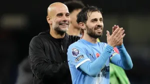 Pep Guardiola had reason to celebrate after his 1,000th match as a manager (Nick Potts/PA)