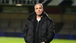 Michael Duff on the touchline (PA)