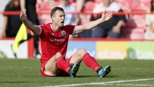 Shaun Whalley’s penalty proves enough for Accrington against 10-man Harrogate