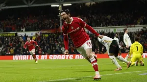 Wrexham’s Kieffer Moore delighted with two goals against former team