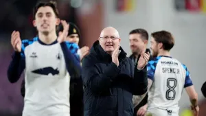 John McGlynn hails Falkirk’s ‘courage’ after cup shoot-out win at Hearts