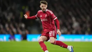 Liverpool’s Conor Bradley during the Premier League match at Craven Cottage, London. Picture date: Sunday January 4, 2026.