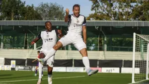 Michael Cheek double keeps Bromley’s winning run going at Tranmere