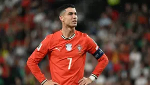 Cristiano Ronaldo in action for Portugal (Zed Jameson/PA)
