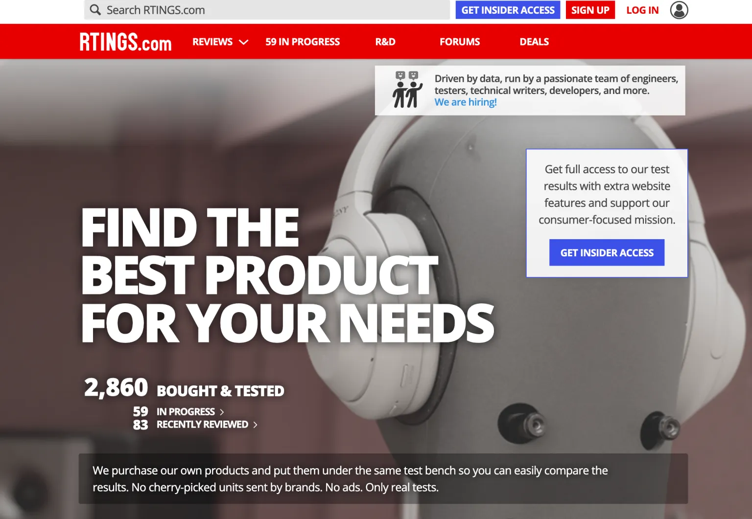 SEO 성공 사례 - rtings