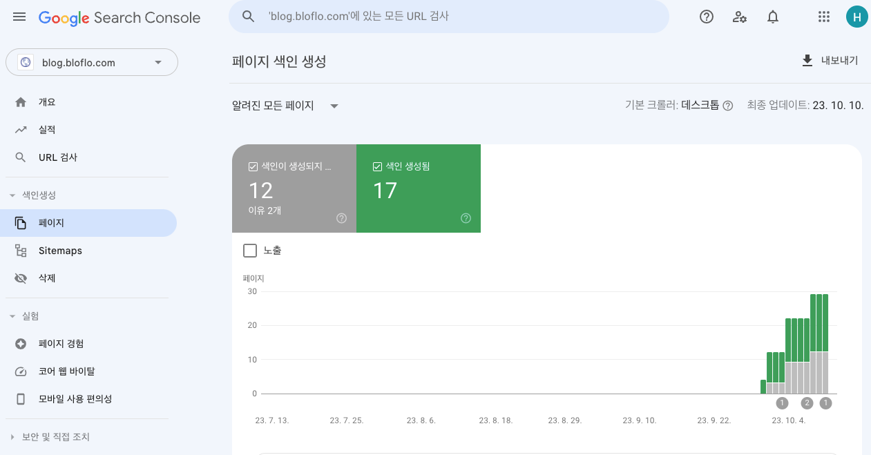 구글 SEO 색인 확인