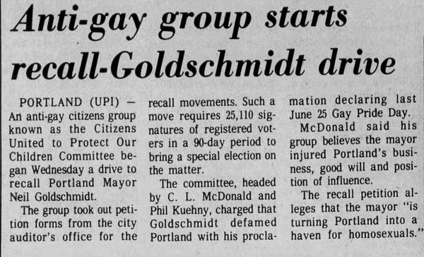 How a Backlash against Gay Pride Helped Mobilize Grassroots Christian Nationalists, the 1978 edition