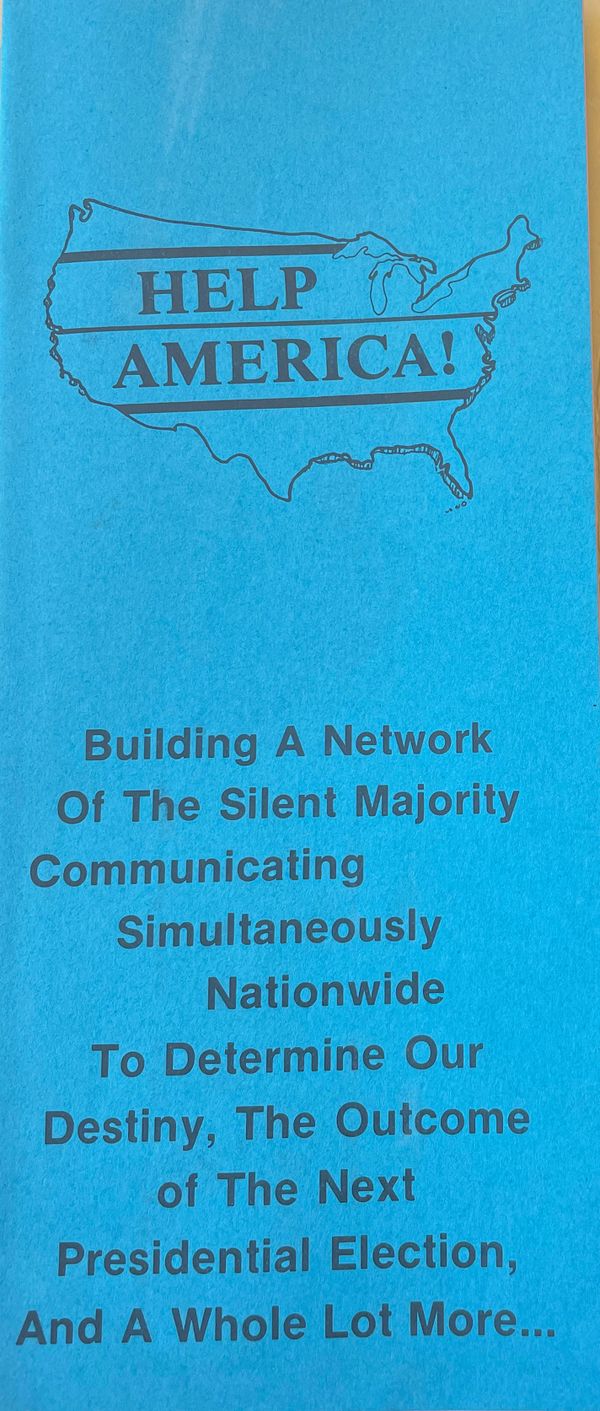 Walter Huss's 1987 plan for the "silent majority" to "save America" from impending ruin.