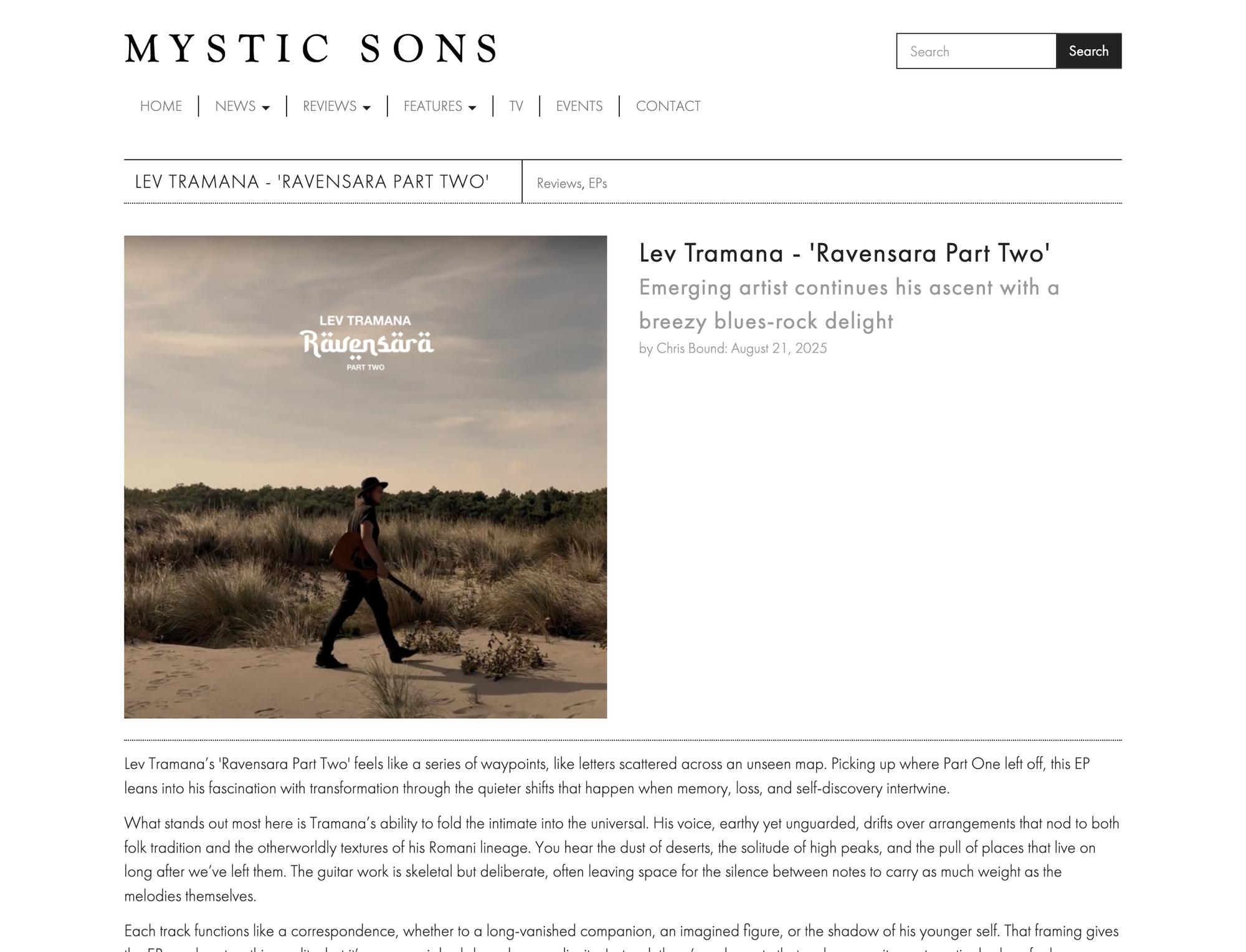 Ravensara Part Two featured on Mystic Sons