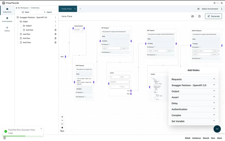 Empowering Development with FlowTestAI: Bridging APIs and LLMs for Enhanced Testing and Privacy