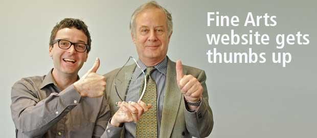 Fine Arts website garners accolades
