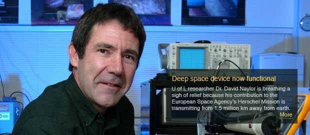 Herschel Space Observatory research to keep Naylor busy for years