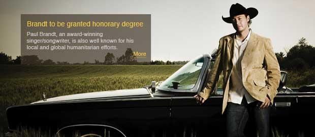 Paul Brandt to earn honorary degree