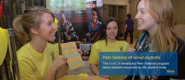 Peer Referral takes message to students