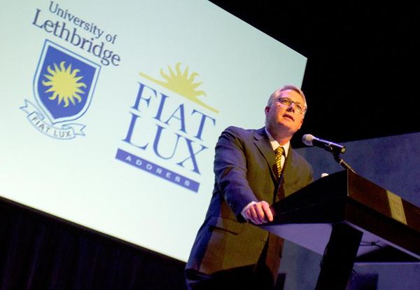 Mahon says in Fiat Lux Address that budget landscape will not compromise University's future