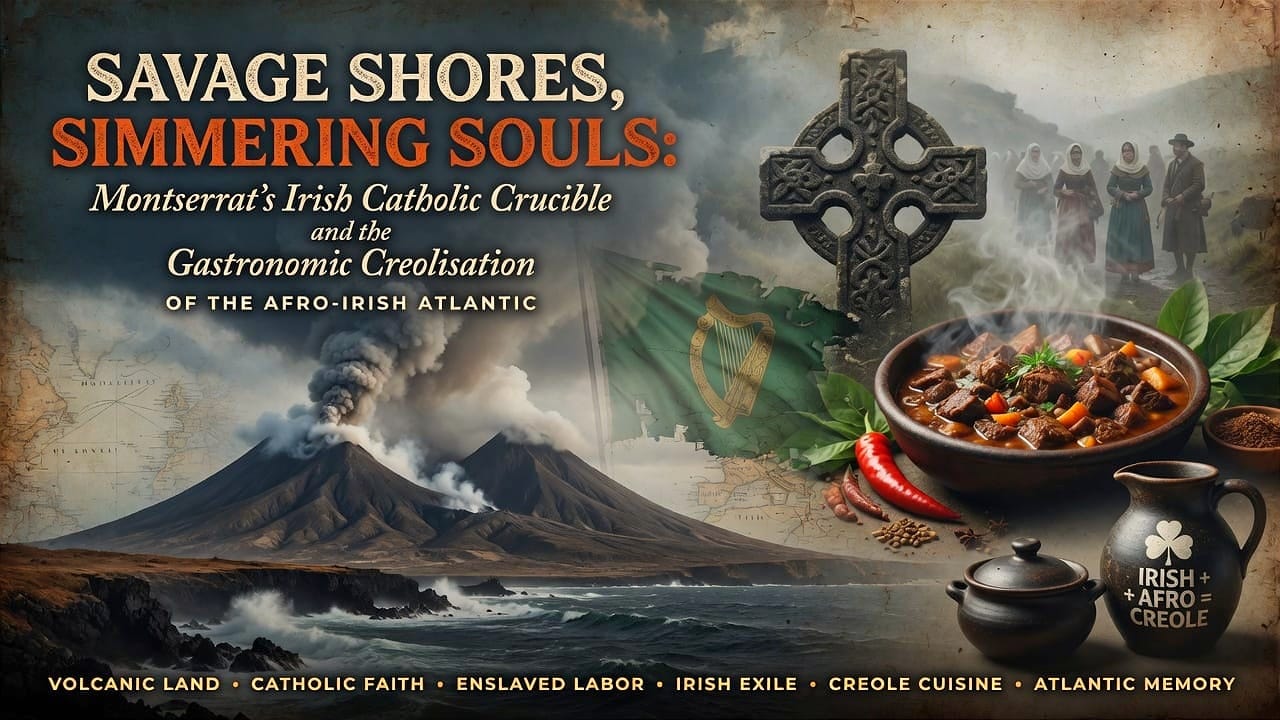Savage Shores, Simmering Souls: Montserrat’s Irish Catholic Crucible and the Gastronomic Creolisation of the Afro-Irish Atlantic