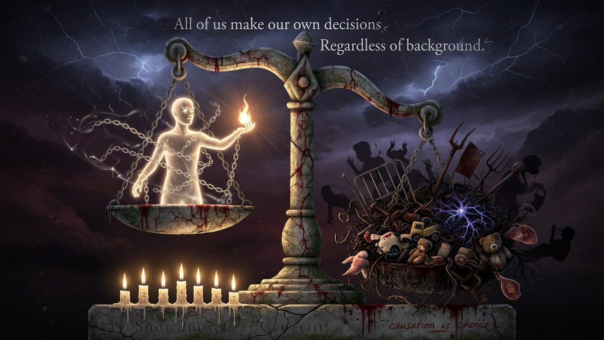 The Irreducible Burden of Choice: A Philosophy of Psychopathy, Serial‑Killer Formation, and the Signs That Shape Retributive Justice