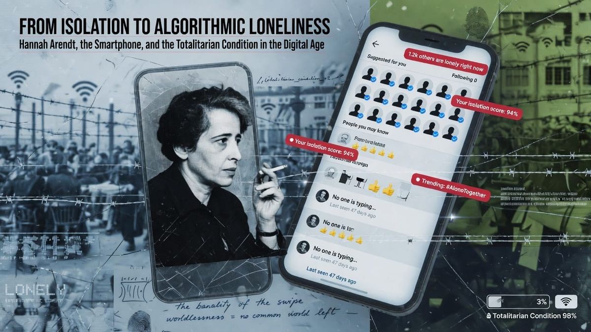 From Isolation to Algorithmic Loneliness: Hannah Arendt, the Smartphone, and the Totalitarian Condition in the Digital Age